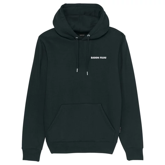 Backprint Hoodie Filou CXXXV. - Black