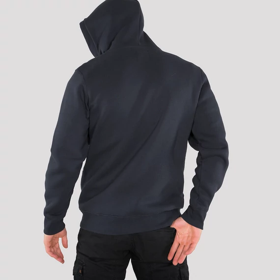 Basic Zip Hoody - replica blue