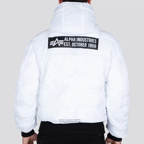 Hooded Puffer FD Rev  - black/white