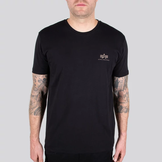 Backprint T Camo Print - black/woodland