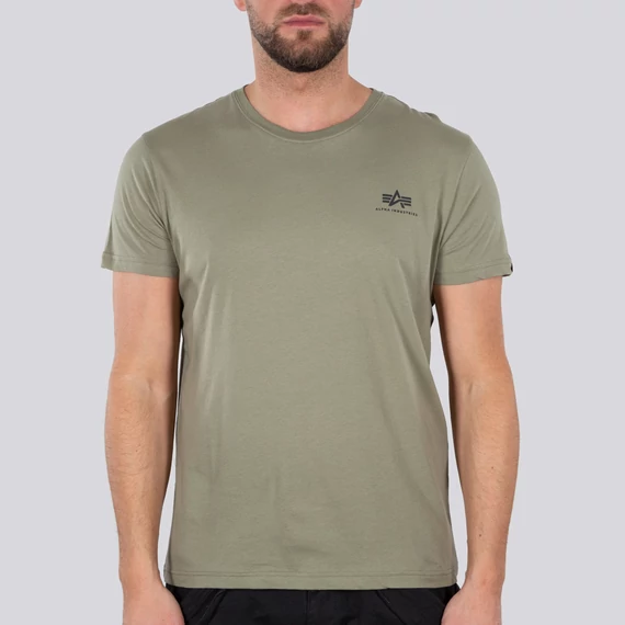 Backprint T - olive/black