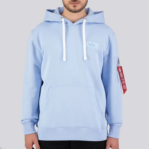 Back Print Hoody - light blue