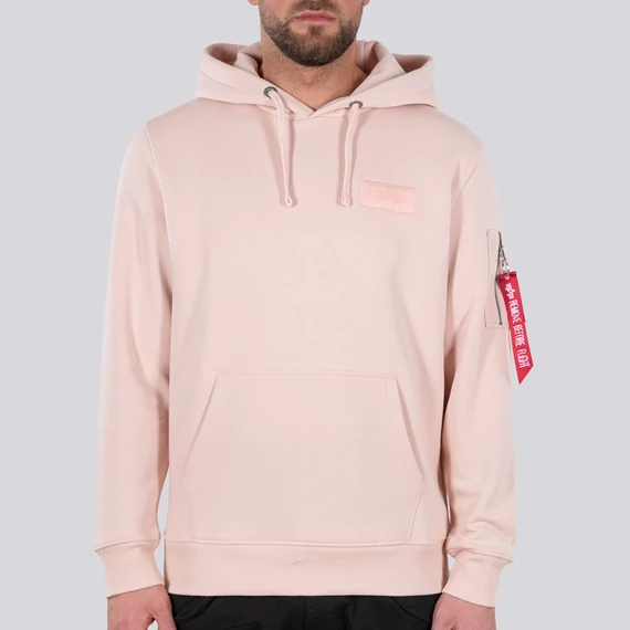 Back Print Hoody - pale peach