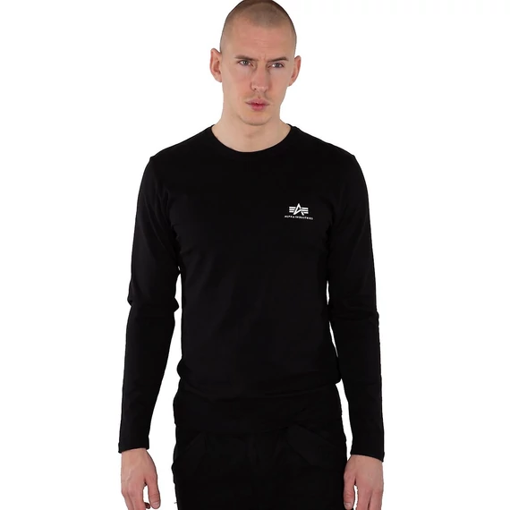Back Print Heavy LS - black