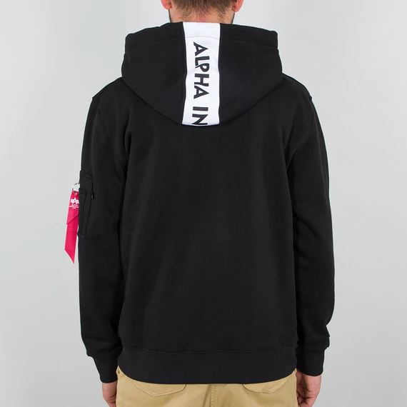 Red Stripe Hoody - black/white