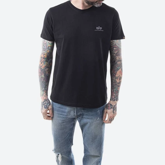Backprint T Reflective Print - black/reflective