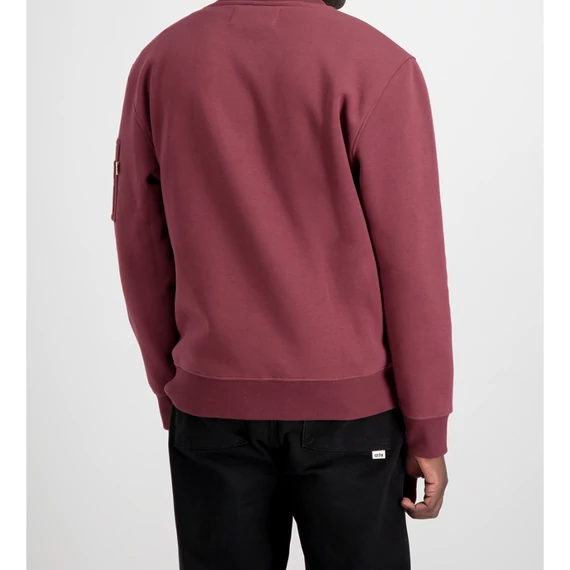 Organics EMB Sweater - organic burgundy