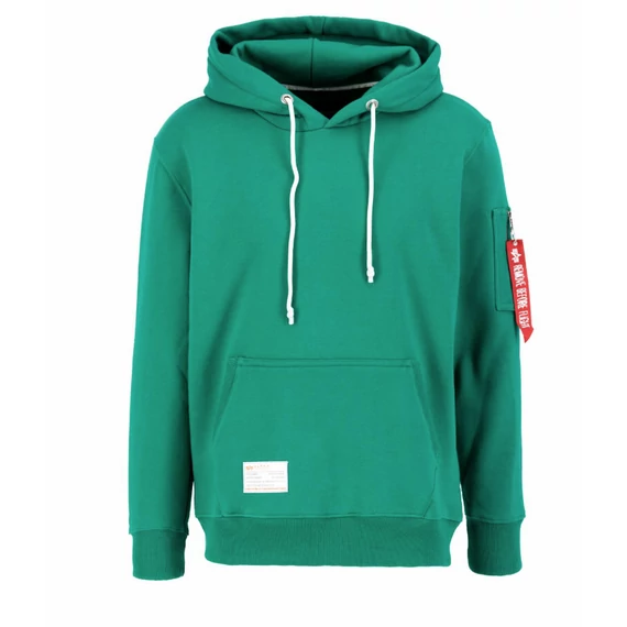 Recycled Label Hoody - jungle green