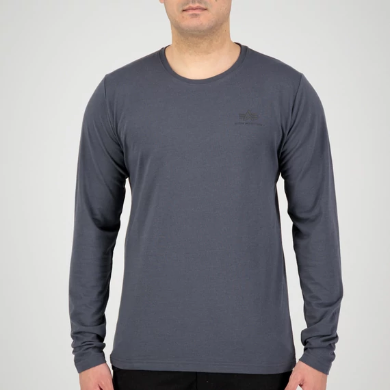 Back Print Heavy LS - greyblack