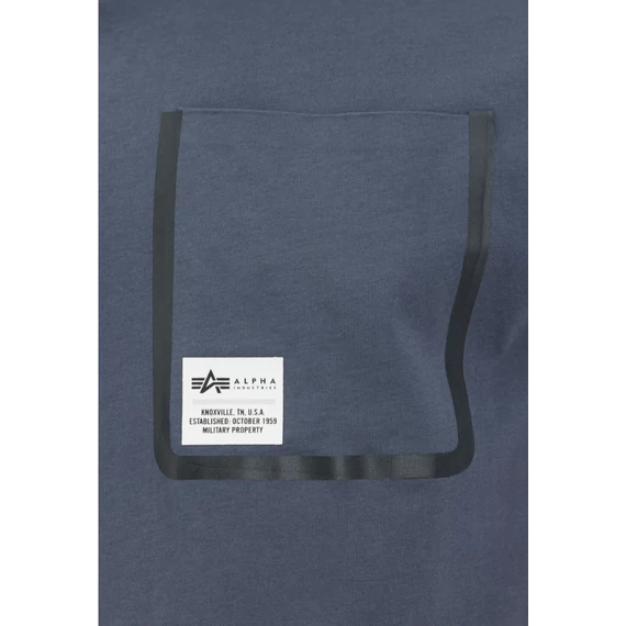 Label Pocket T - greyblack