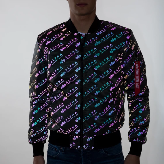 MA-1 LW AOP Rainbow Reflective - greyblack