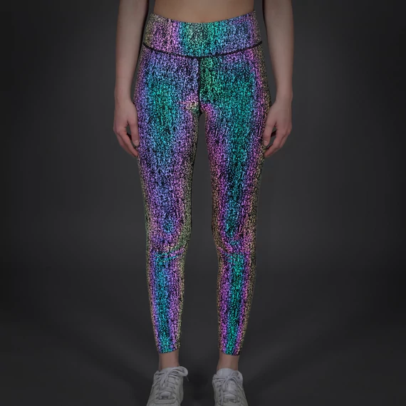 Rainbow Reflective Leggings Woman - rainbow sprinkle