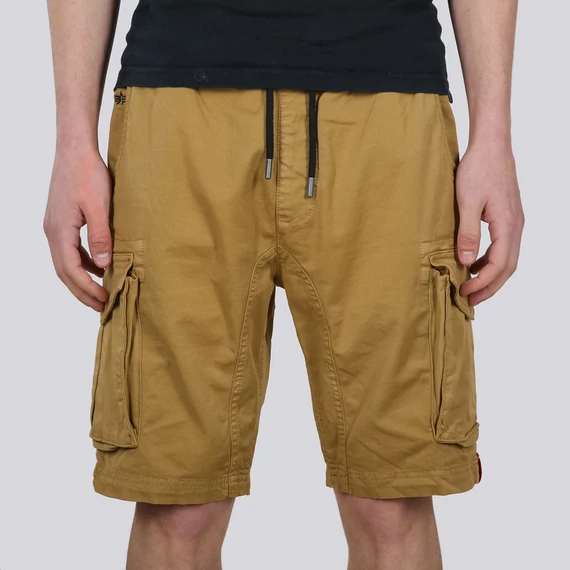 Cotton Twill Jogger Short - khaki