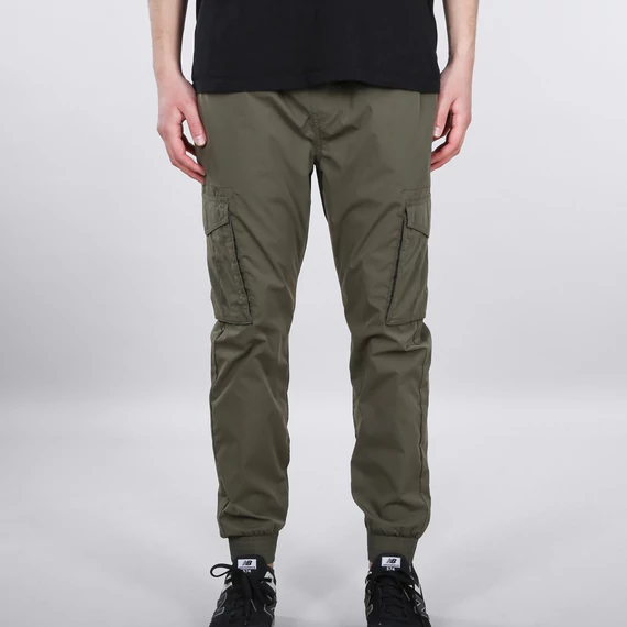 Nylon Cargo Jogger - dark olive
