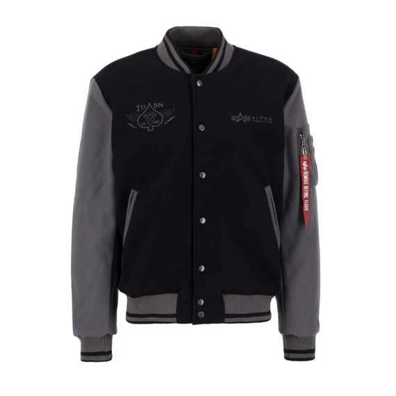 Varsity Air Force Jacket - black
