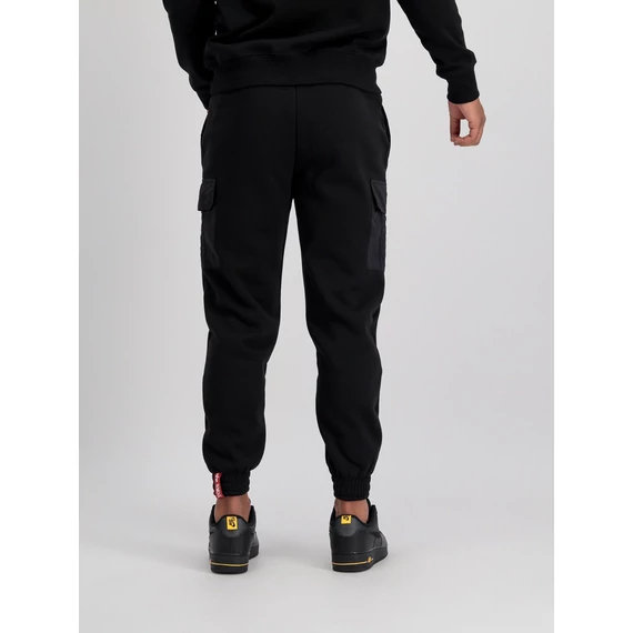 Sweat Nylon Cargo Jogger - black