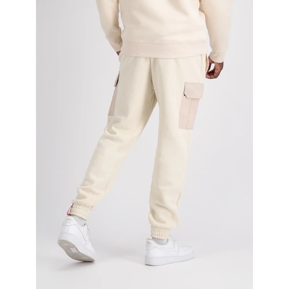 Sweat Nylon Cargo Jogger - jet stream white