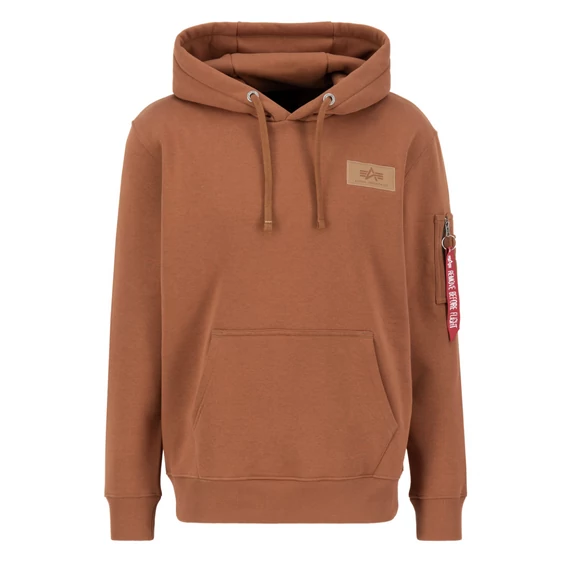 Back Print Hoody - hazel brown