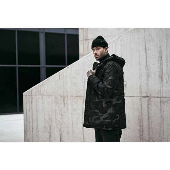 Grid Camo Parka - dark camo