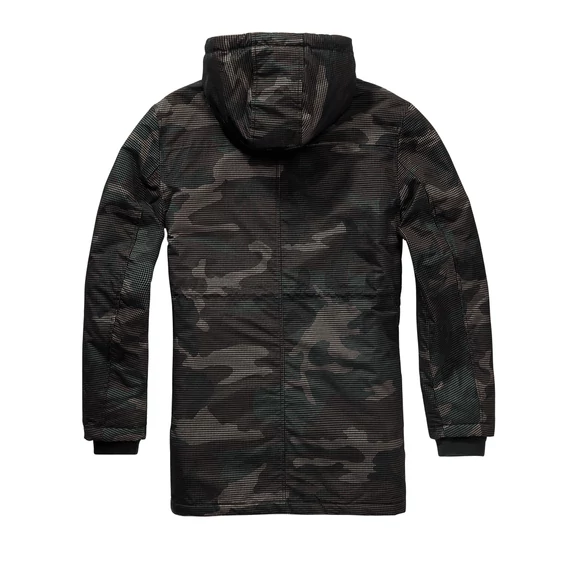 Grid Camo Parka - dark camo