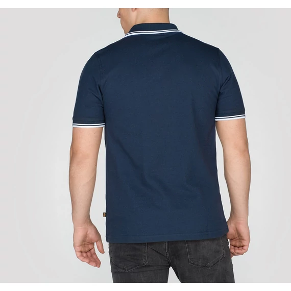 Twin Stripe Polo II - navy/white