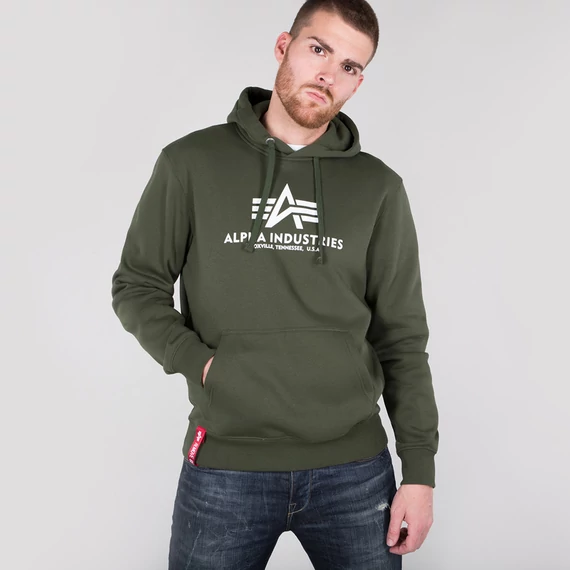 Basic Hoody - dark green