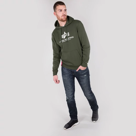 Basic Hoody - dark green