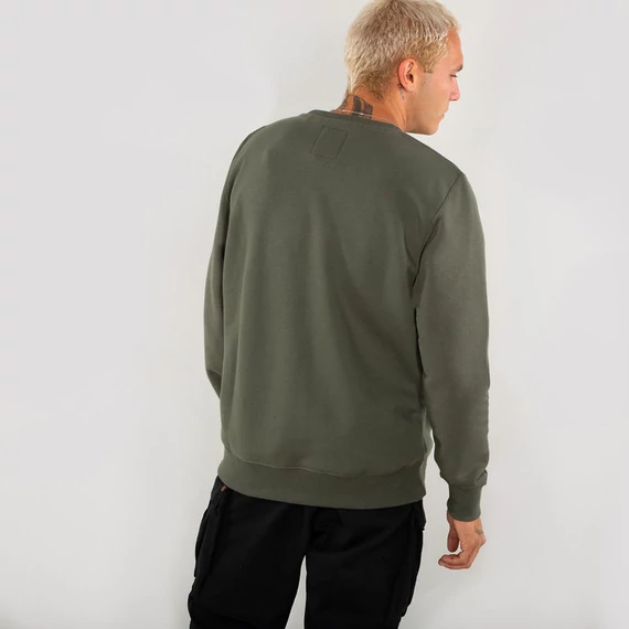 Basic Sweater Small Logo - dark olive