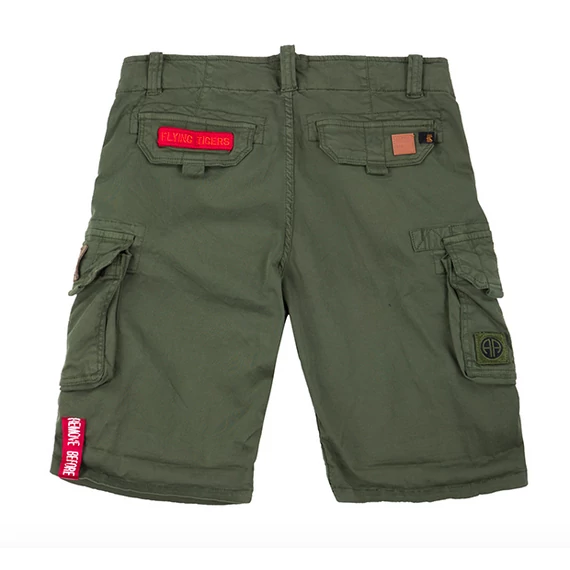 CREW SHORT PATCH - dark olive