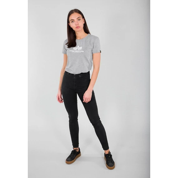 New Basic T Woman - greyheather/white