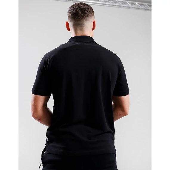 Embroidered Siren Polo Shirt - black