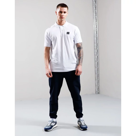 Embroidered Siren Polo Shirt - white