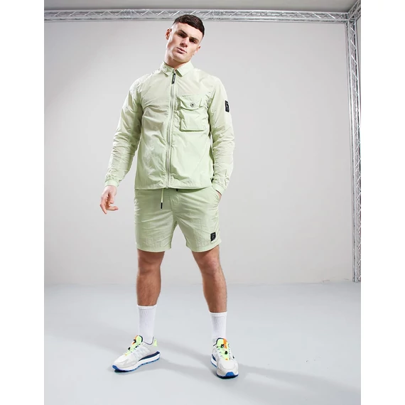 Krinkle Nylon Swim Short - lime