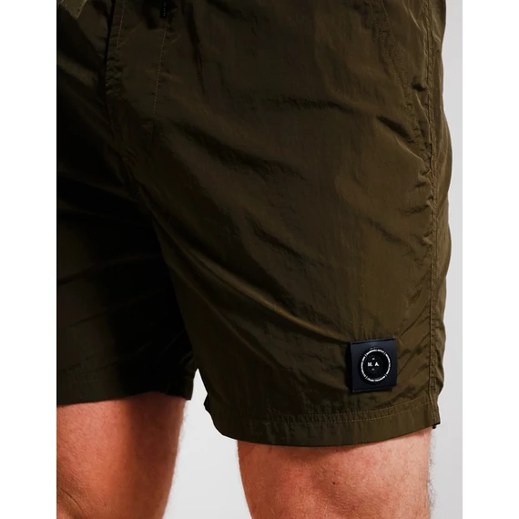 Krinkle Nylon Swim Short - khaki