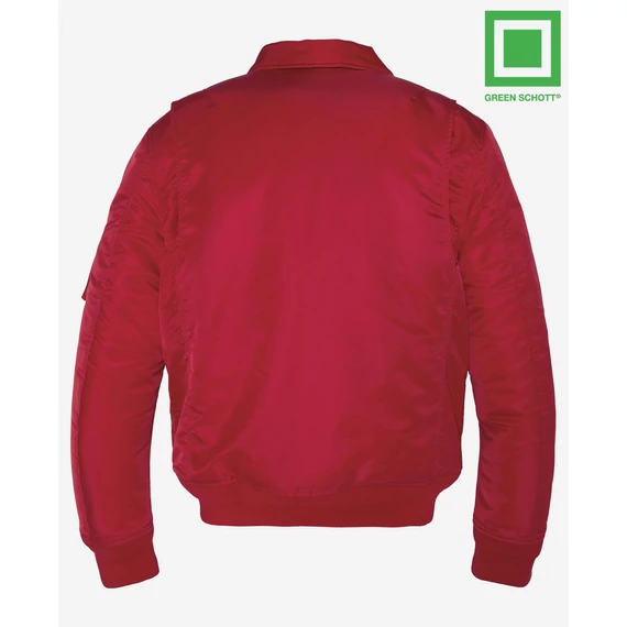 Recycled Nylon CWU Bomber - red