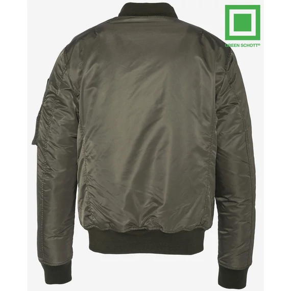 Recycled Nylon MA-1 Bomber - army khaki