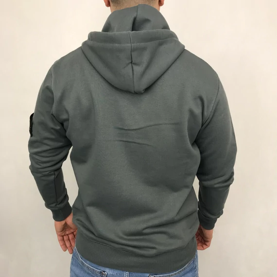 Army Zip Hoody - steel grey