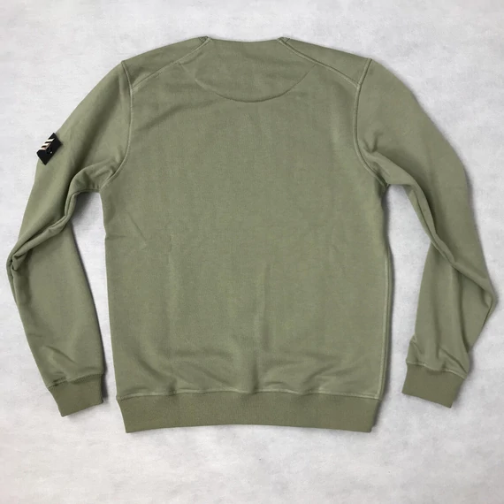 All Over Crew Neck - olive/black