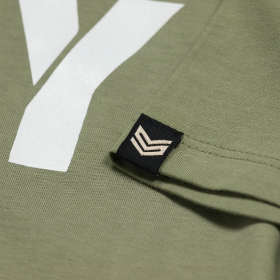 Army T - olive/white