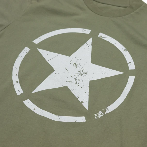 Star T - olive/white