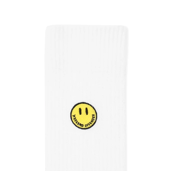 Smiley Sports Socks - 3 pair pack - white