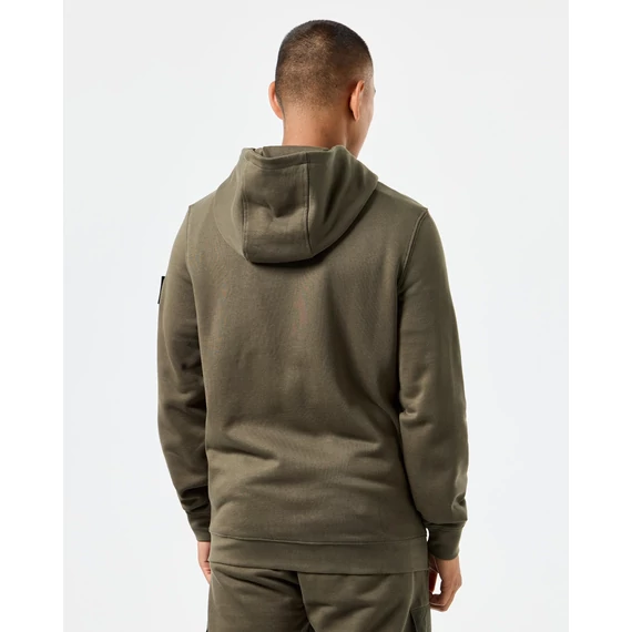 Daponte Zip Through Hoodie - castle green