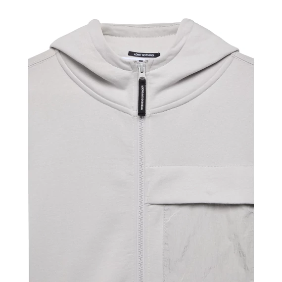 Daponte Zip Through Hoodie - rhino