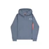 Back Print Hoodie - denim blue