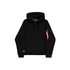 Label Backprint Hoodie - black