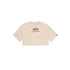 Basic Big Logo Cropped PP T-Shirt Women - organic beige