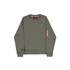 Label Sweashirt Backprint - dark olive