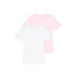 New Basic Big Logo T-Shirt 2 Pack Women - white/pastel pink