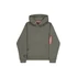 Label Backprint Hoodie - dark olive