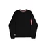 Label Sweashirt Backprint - black